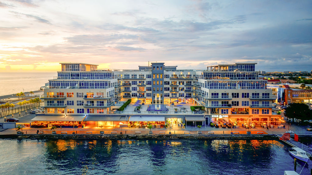 Exterior of Harbour House in Aruba